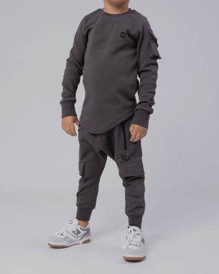 Qaba'il's Sniper Tracksuit in Antraciet for Kids/Teens.