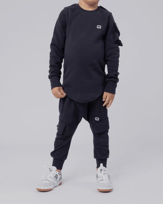 Marineblauw Trainingspak Sniper Kids/teen van Qaba'il