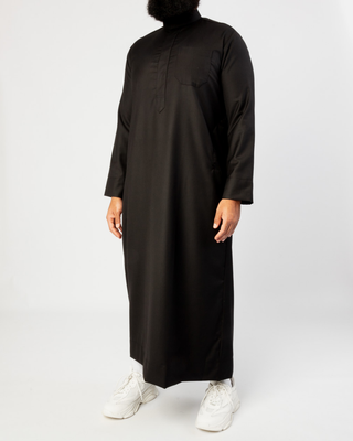 Saudi Qamis "Cashmere Elite" Zwart