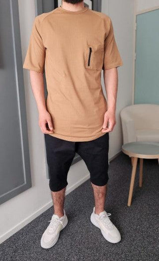 Qawy Lang T-shirt Technical Camel