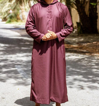 Bordeaux Djellaba van Custom Qamis.