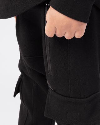 Qaba'il Zwart Sniper Trainingspak voor Kids/Teen