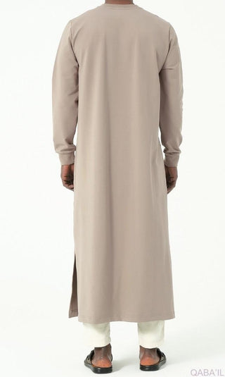 Taupe Jogging Qamis Sham Qaba'il