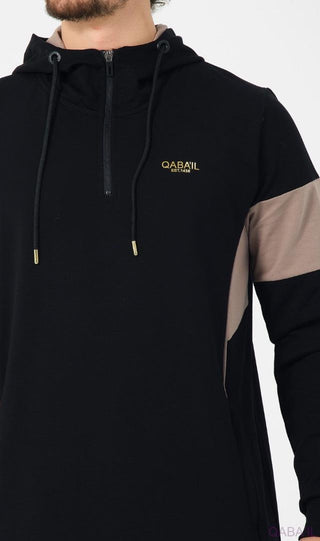 Jogging Qamis Unik Zwart van Qaba'il