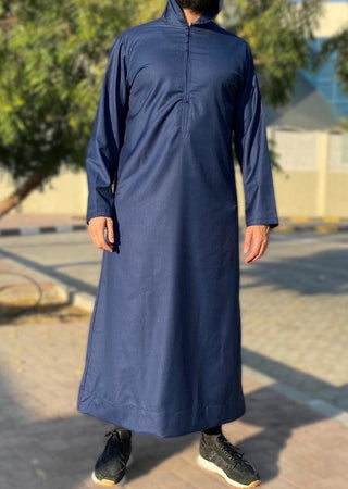 Djellaba Navy van Custom Qamis