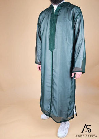 Marokkaanse Djellaba Muslin Groen van Rafiq