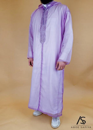 Marokkaanse Djellaba Muslin Violet van Rafiq