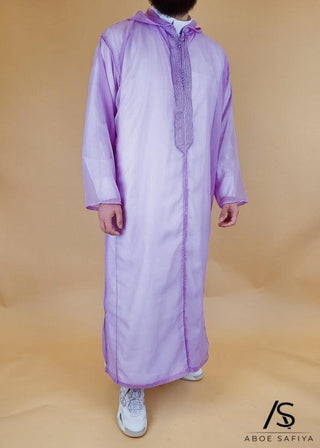 Marokkaanse Djellaba Muslin Violet van Rafiq