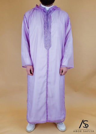 Marokkaanse Djellaba Muslin Violet van Rafiq