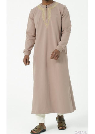 Jogging Qamis Sham Taupe van Qaba'il