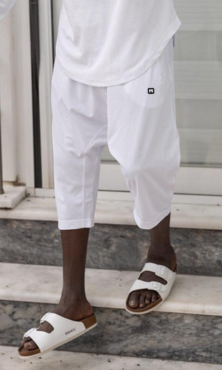 Witte Jogging Shorts van Qaba'il