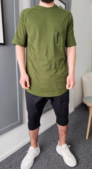 Qawy Lang T-shirt Technical Groen