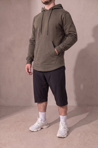 Kaki hoodie van Aboe Safiya