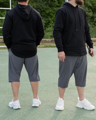 Oversized Hoodie "Refined" Zwart