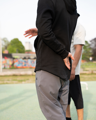 Oversized Hoodie "Refined" Zwart