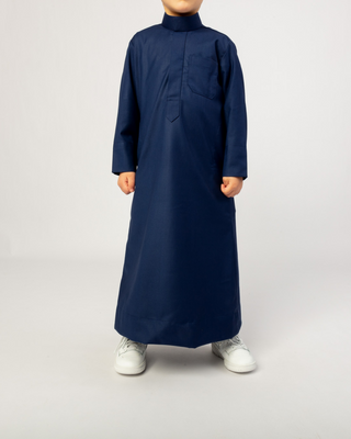 Saudi Qamis voor Jongens "Cashmere Elite" Navy