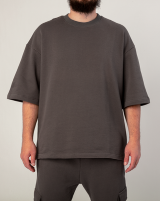 OVERSIZED T-SHIRT ANTRACIET