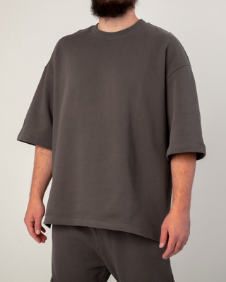 OVERSIZED T-SHIRT ANTRACIET