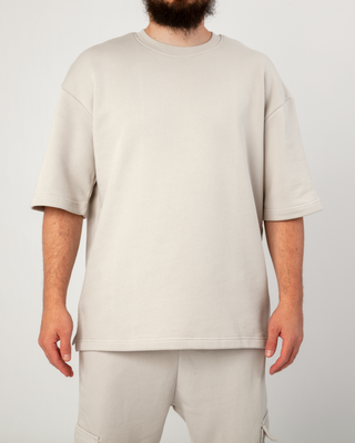 OVERSIZED T-SHIRT LICHTGRIJS