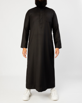 Saudi Qamis "Cashmere Elite" Zwart