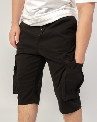 BERMUDA "CARGO" ZWART