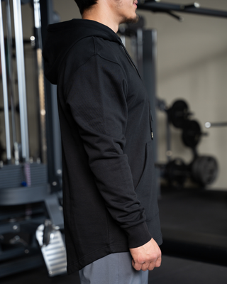 Oversized Hoodie "Refined" Zwart