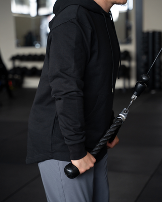 Oversized Hoodie "Refined" Zwart