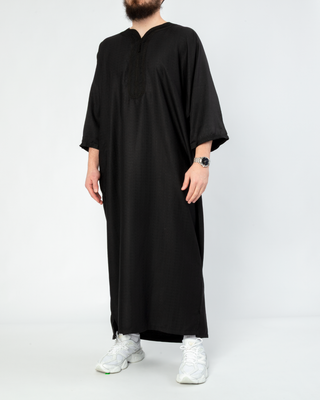 Marokkaanse Kandora 'Nador' Zwart van Rafiq