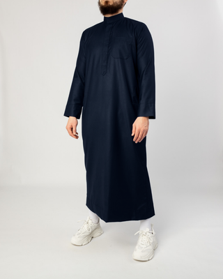 Saudi Qamis "Cashmere Elite" Dark Navy