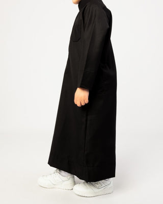 Saudi Qamis voor Jongens "Cashmere Elite" Zwart