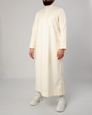 Saudi Qamis "Cashmere Elite" Cream