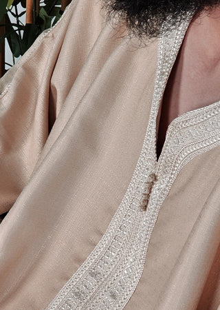 Marokkaanse Kandora 'Nador' Beige van Rafiq