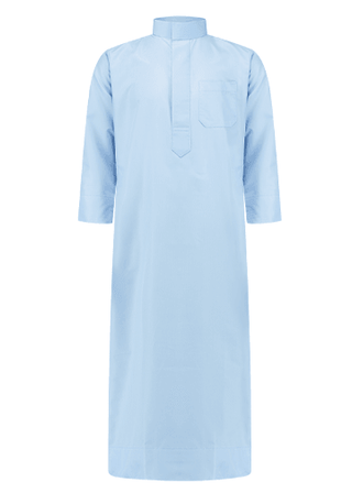 Saudi Qamis Platinum Lichtblauw Junior van Custom Qamis