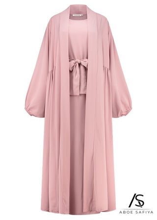 Abaya 'Deluxe Medina Silk' Roze