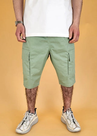 Bermuda Chino 'Cargo' Mintgroen van New Heritage