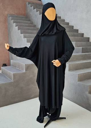 Burkini Lina in zwart.