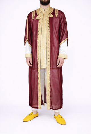 Jabador 3-delig 'Luxury' Bordeaux van Rafiq