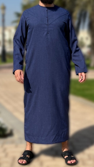 Emirati Donkerblauw 'Imperial' Custom Qamis