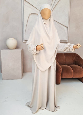 Khimar Set 'Safae' Créme - Pofmouwen