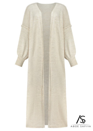 Oversized Kimono Vest 'Amira' Beige