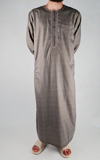 Marokkaanse Qamis 'Checker' Brown van Zein