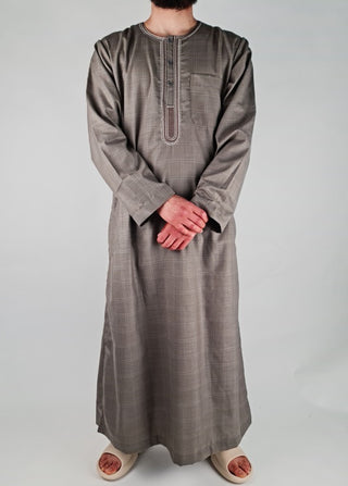 Marokkaanse Qamis 'Checker' Brown van Zein