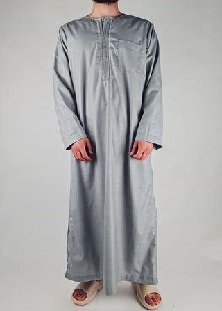 Marokkaanse Qamis 'Checker' Grey van Zein