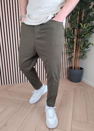 Khaki Chino 'Business' van Al-Mirats