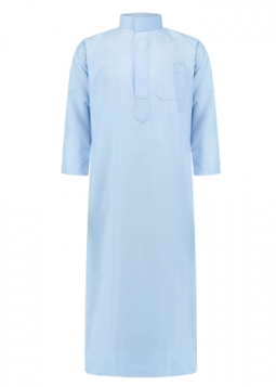 Saudi Qamis "Platinum" Lichtblauw Junior van Custom Qamis